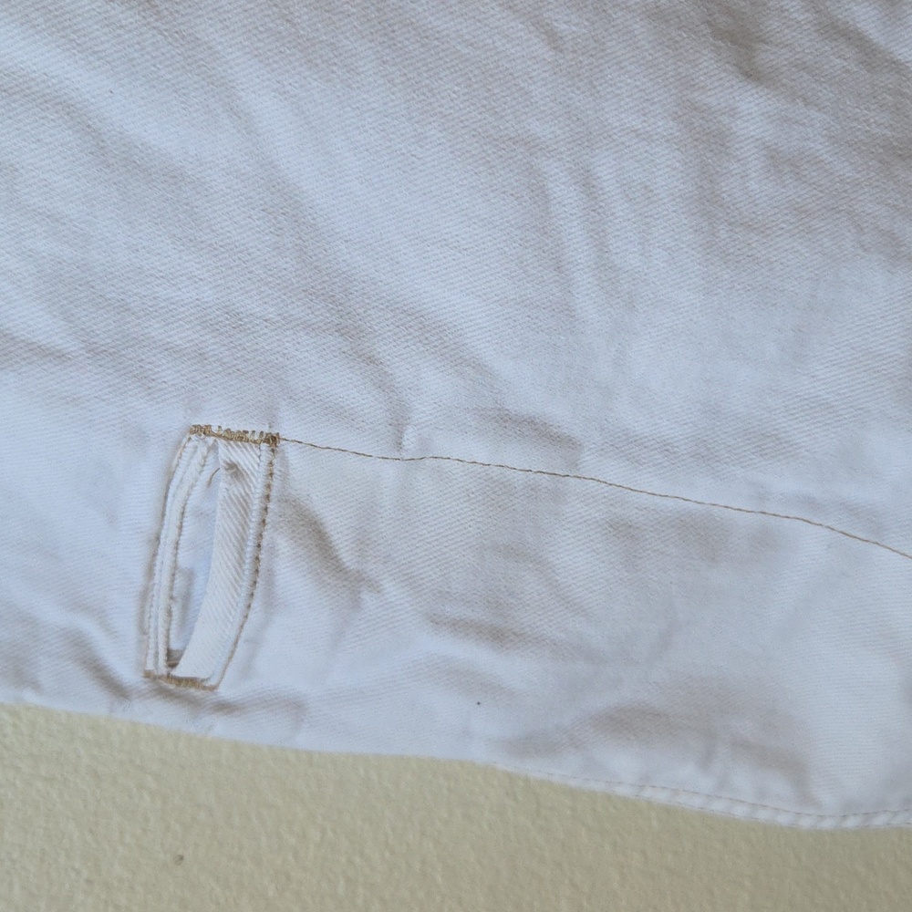 Marithe Francois Girbaud Vintage Y2K White Denim Jeans Women Size 3/4 - Picture 8 of 12